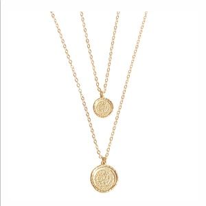 Double Coin Necklace